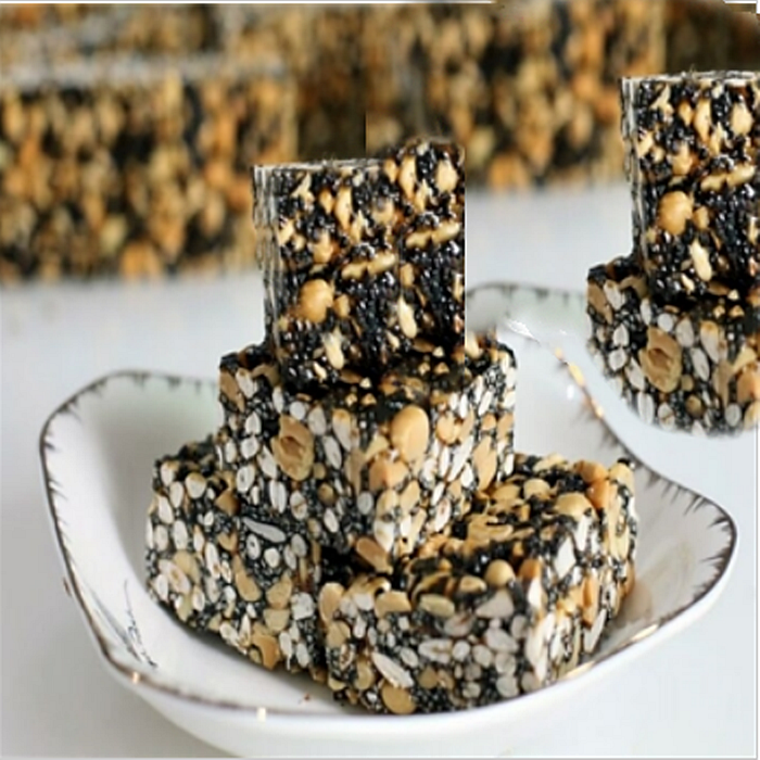 茶陵县特色小吃黑芝麻糖1000g袋